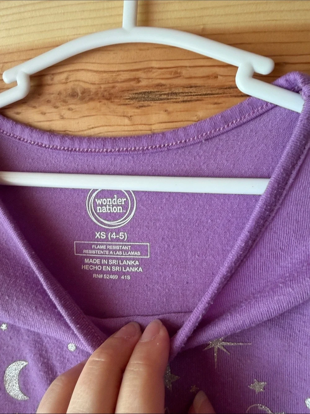 Girls' Purple Pegasus Graphic Long-Sleeve Dress Pajama